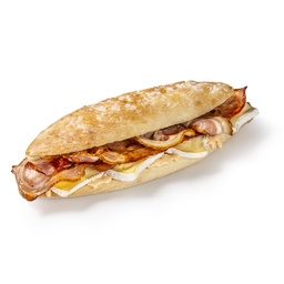 EL DRAC (bacon ,salsa brava i formatge brie)